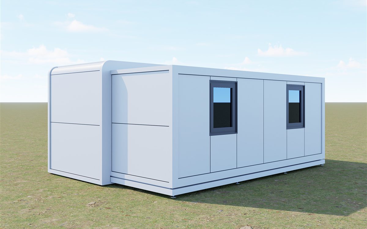 Expandable Apple Cabin House real product photo by Huisheng