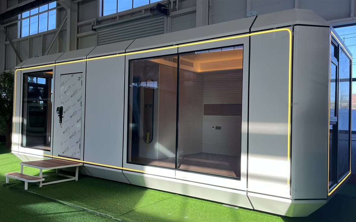 Space Capsule Houses: genuine product views — alternative exterior angle