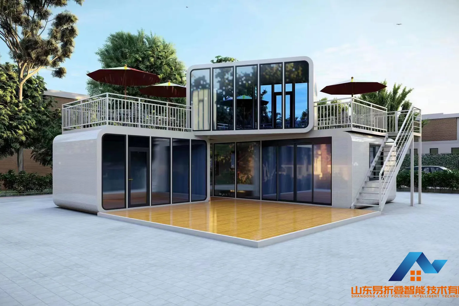 Apple Cabin House for Retail and Pop-Up Shops