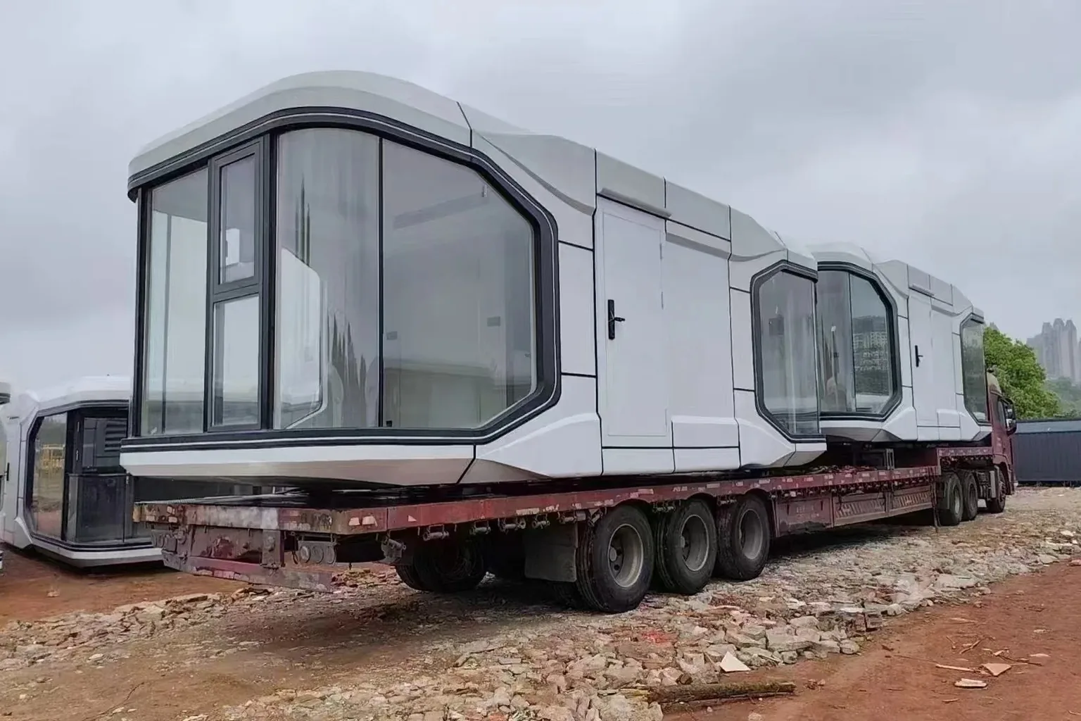 Space Capsule House for Temporary Hospitals
