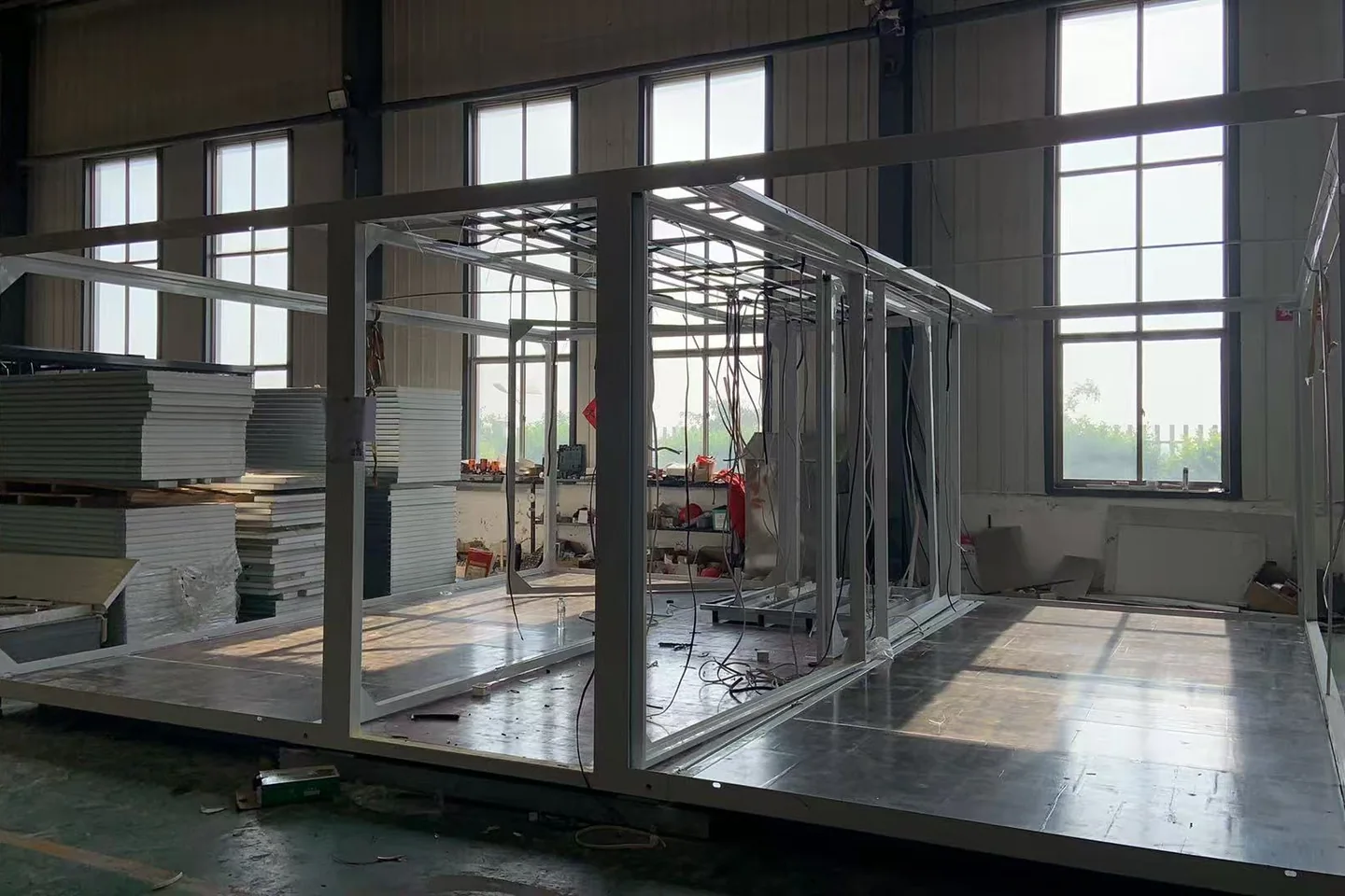 Dated factory steel-frame production record