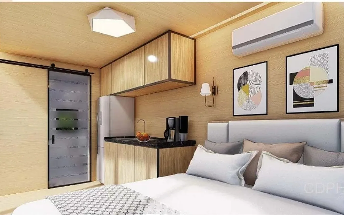 apple cabin interior layout guide for guest accommodation exterior and construction reference