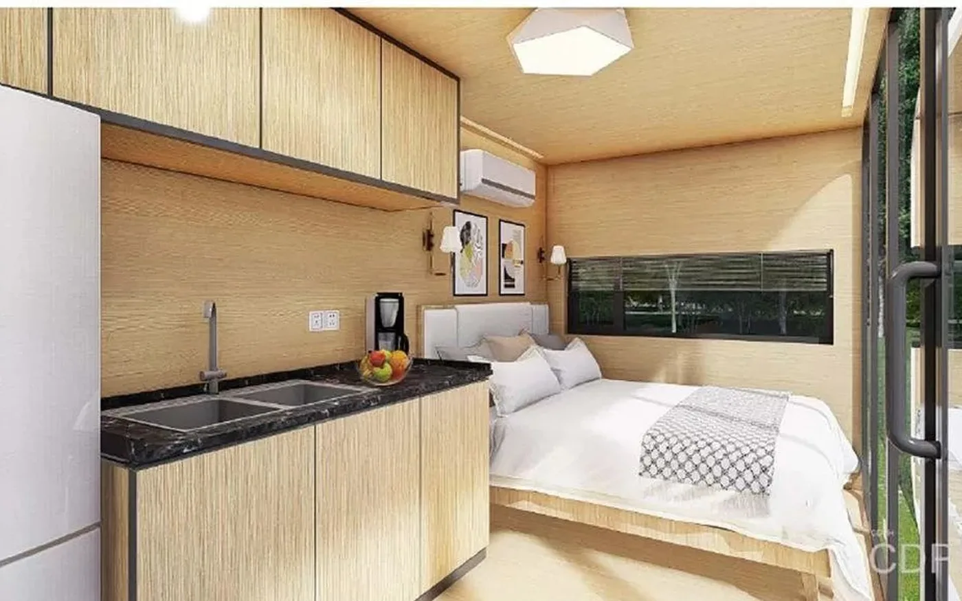 apple cabin interior layout guide for guest accommodation interior or project detail