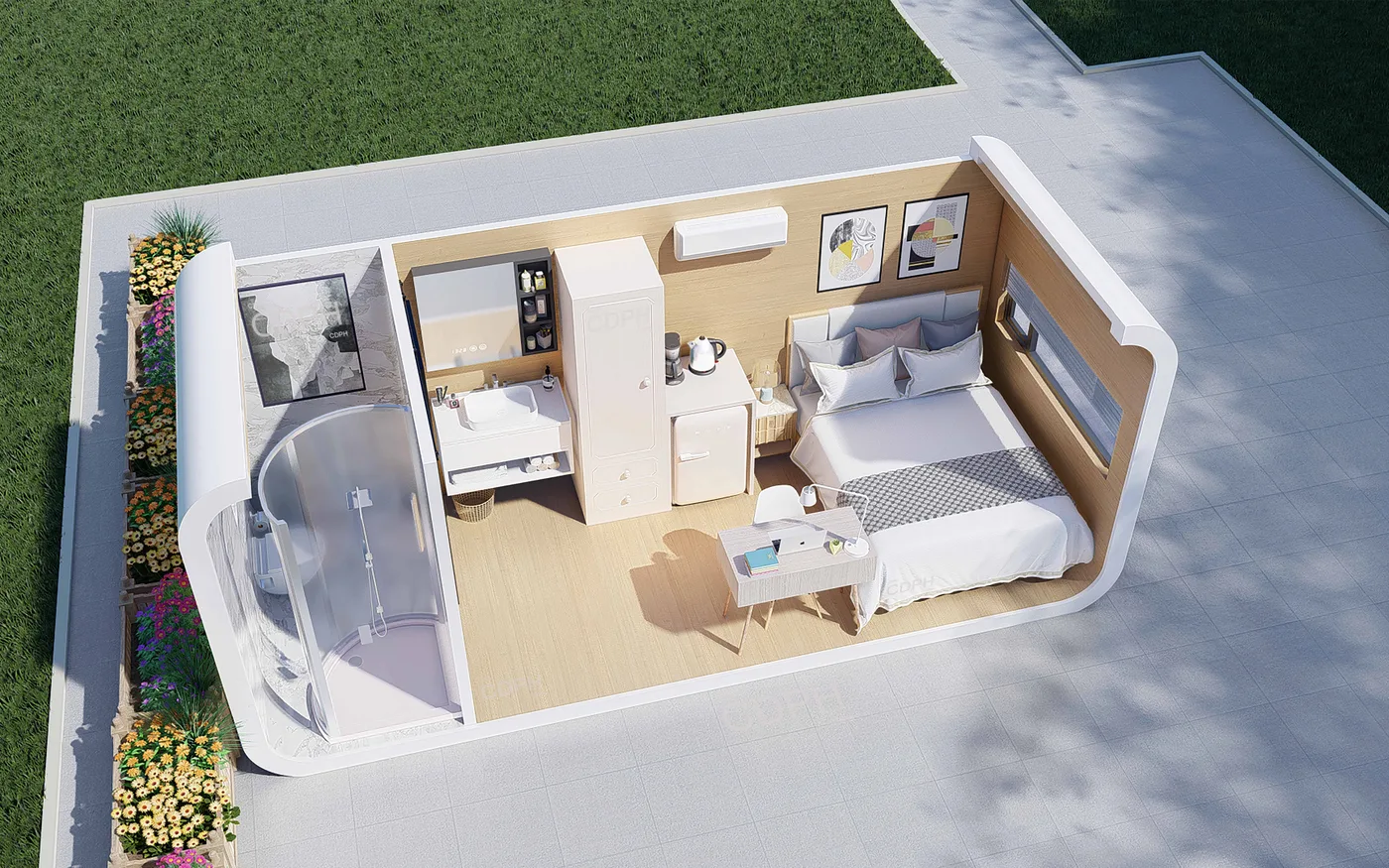 how to prepare foundations and utilities before delivery interior or project detail