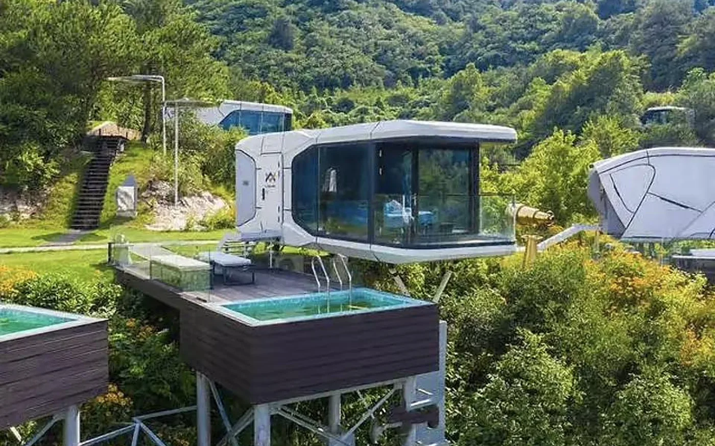 space capsule maintenance and resort operations guide exterior and construction reference