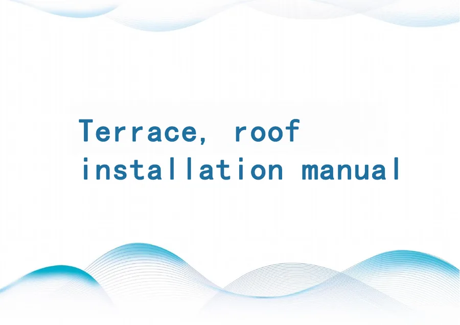 Expandable Container Terrace & Roof Installation Manual cover