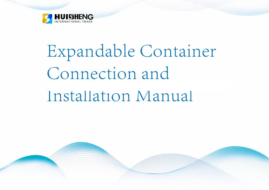 Expandable Container Connection & Installation Manual cover