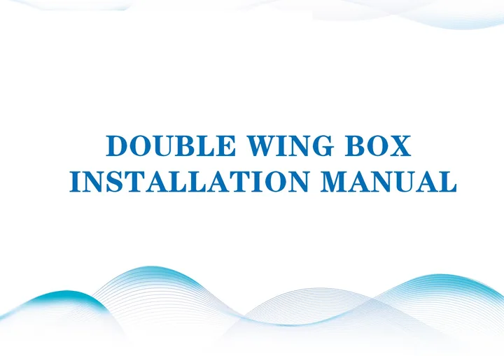 Double-Wing Expandable Container Installation Manual cover