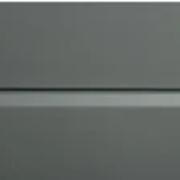 Middle Sloping Valley Gutter - Dark Grey Flat (PZ-201)