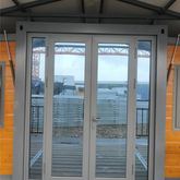 French Glass Door with Sidelights (D49)