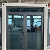 Grey Double Glazed Entry Door (D51)