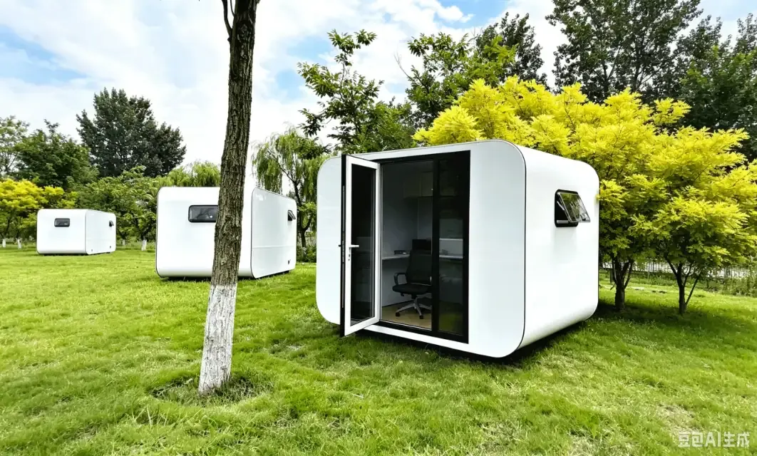 10ft Apple Cabin House exterior thumbnail 3