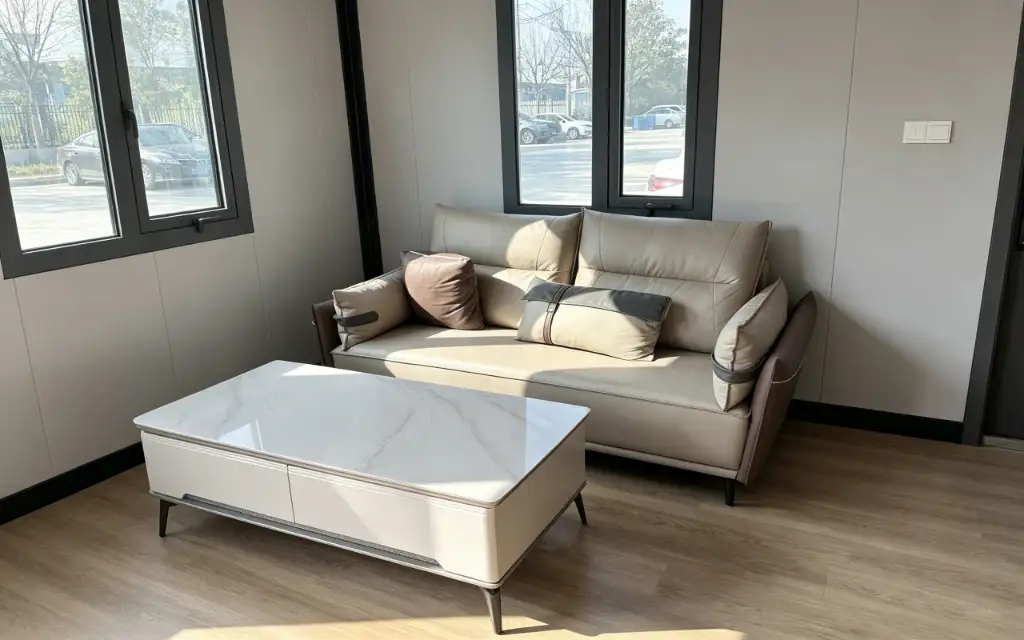 20ft Flat Roof Expandable Container House interior thumbnail 23