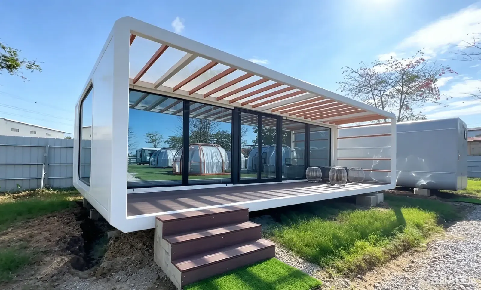 30ft Apple Cabin House exterior