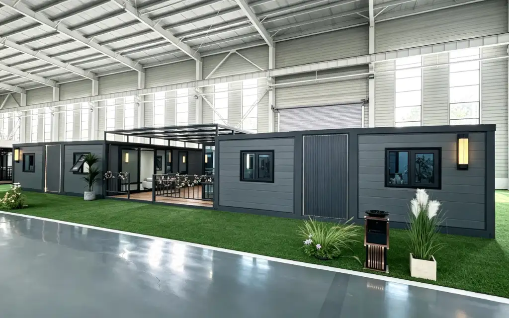 30ft Flat Roof Expandable Container House exterior thumbnail 7