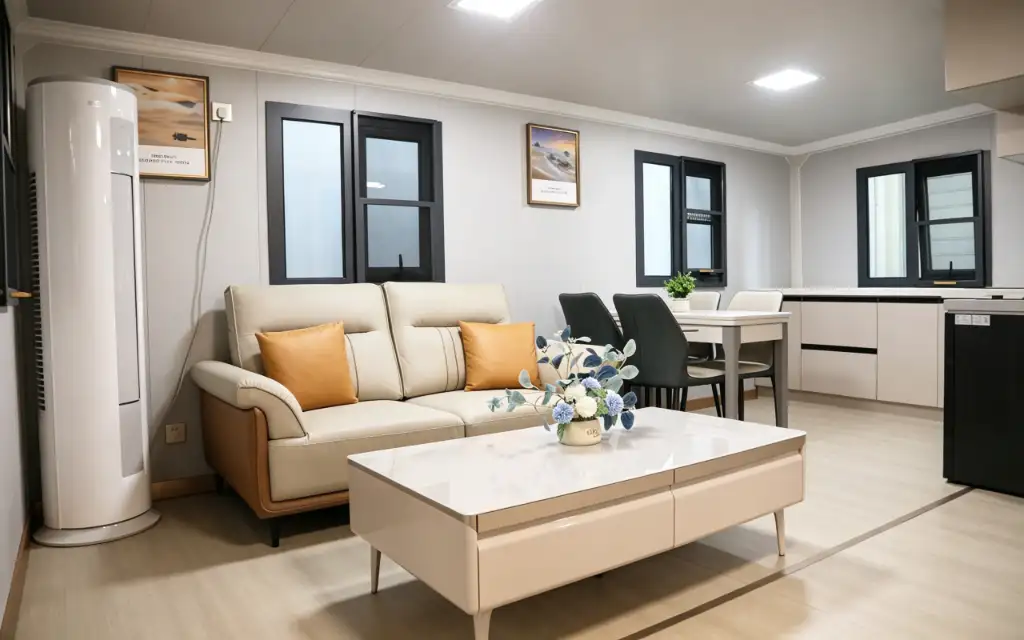 30ft Flat Roof Expandable Container House interior thumbnail 6