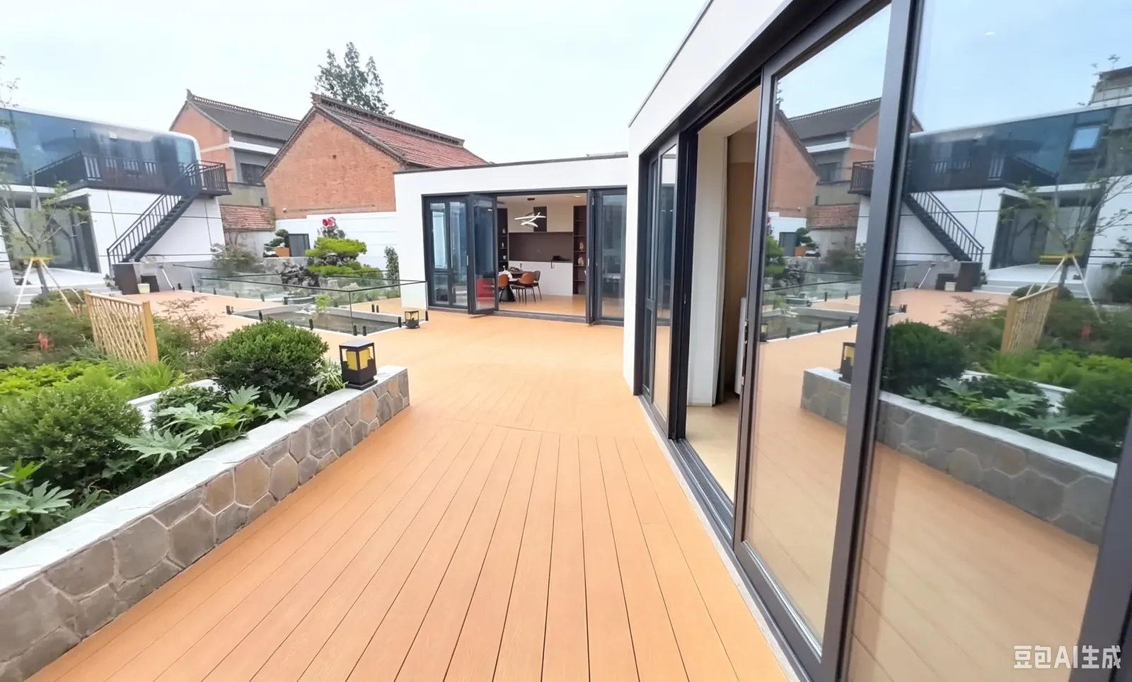 2 Story Apple Cabin House exterior thumbnail 3
