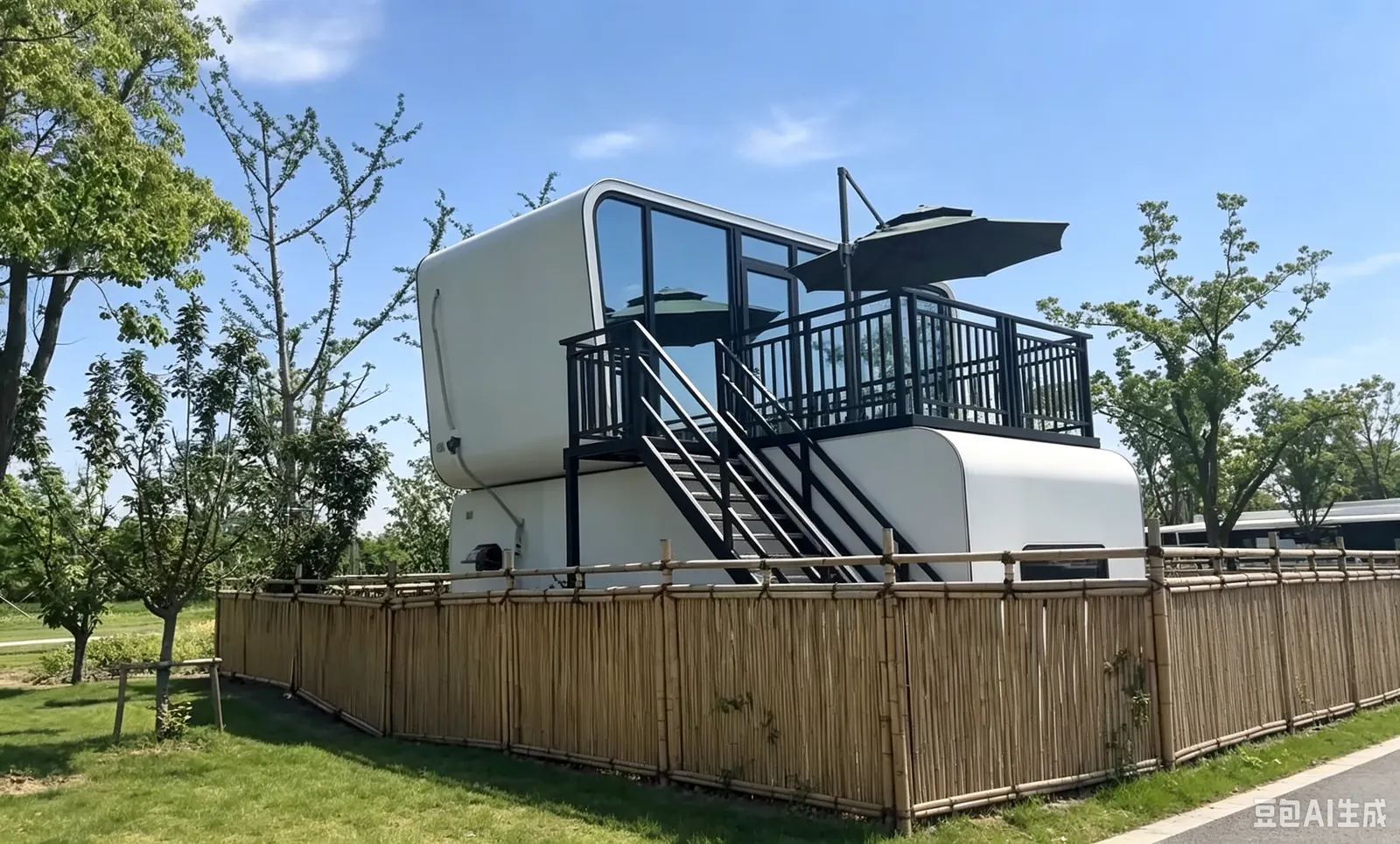 2 Story Apple Cabin House exterior thumbnail 4