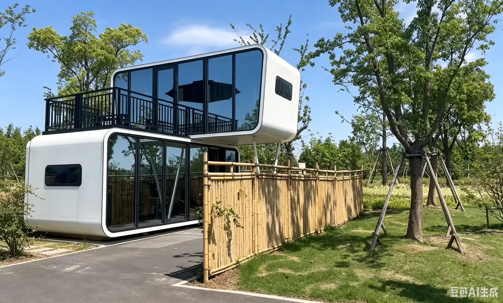 2 Story Apple Cabin House exterior thumbnail 12