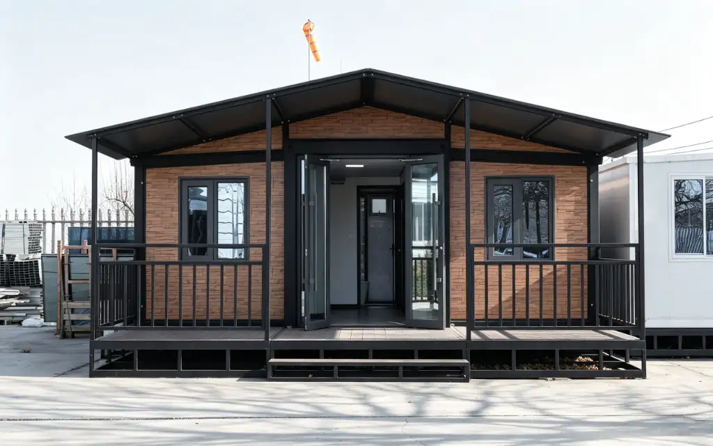 Expandable House with Pitched Roof & Terrace exterior thumbnail 2