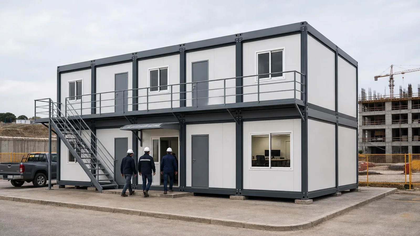 Mobile Prefab Office and Living Container House exterior