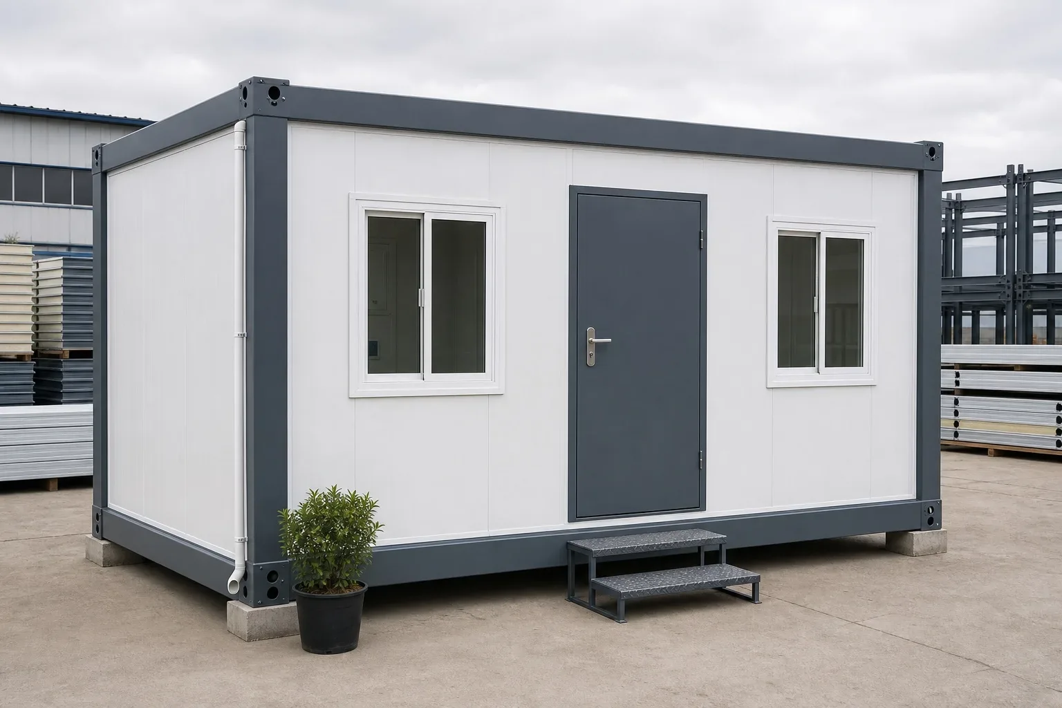 Mobile Prefab Office and Living Container House exterior thumbnail 2