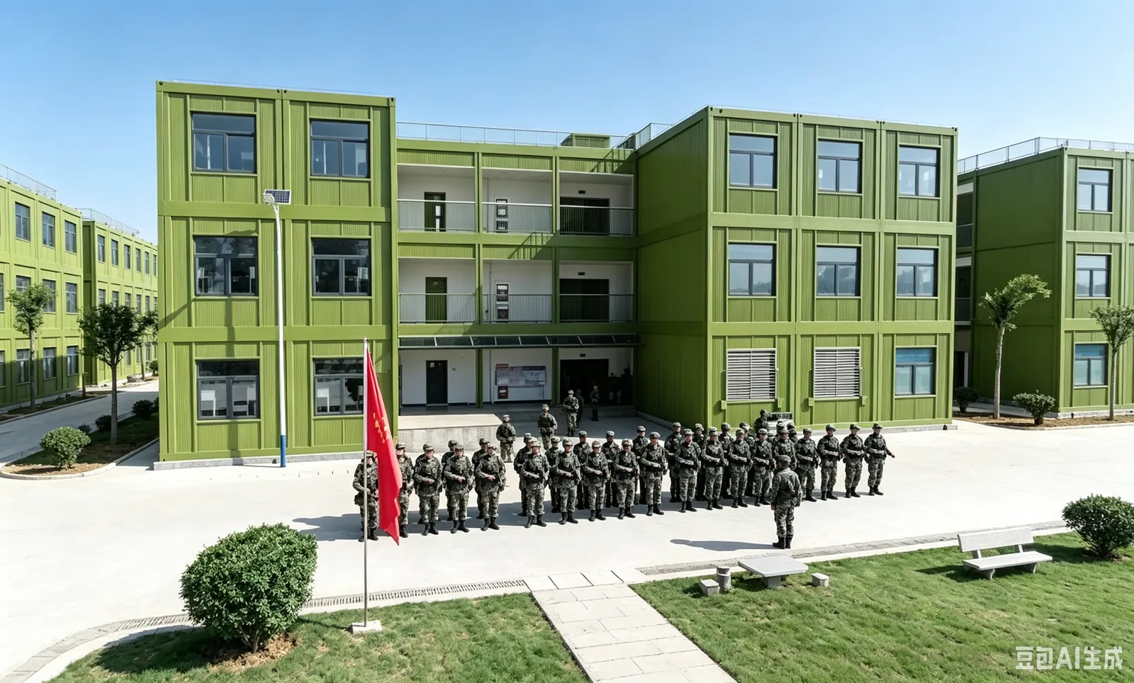 School & Military Quick-Assembly Flat-Pack Container exterior thumbnail 5