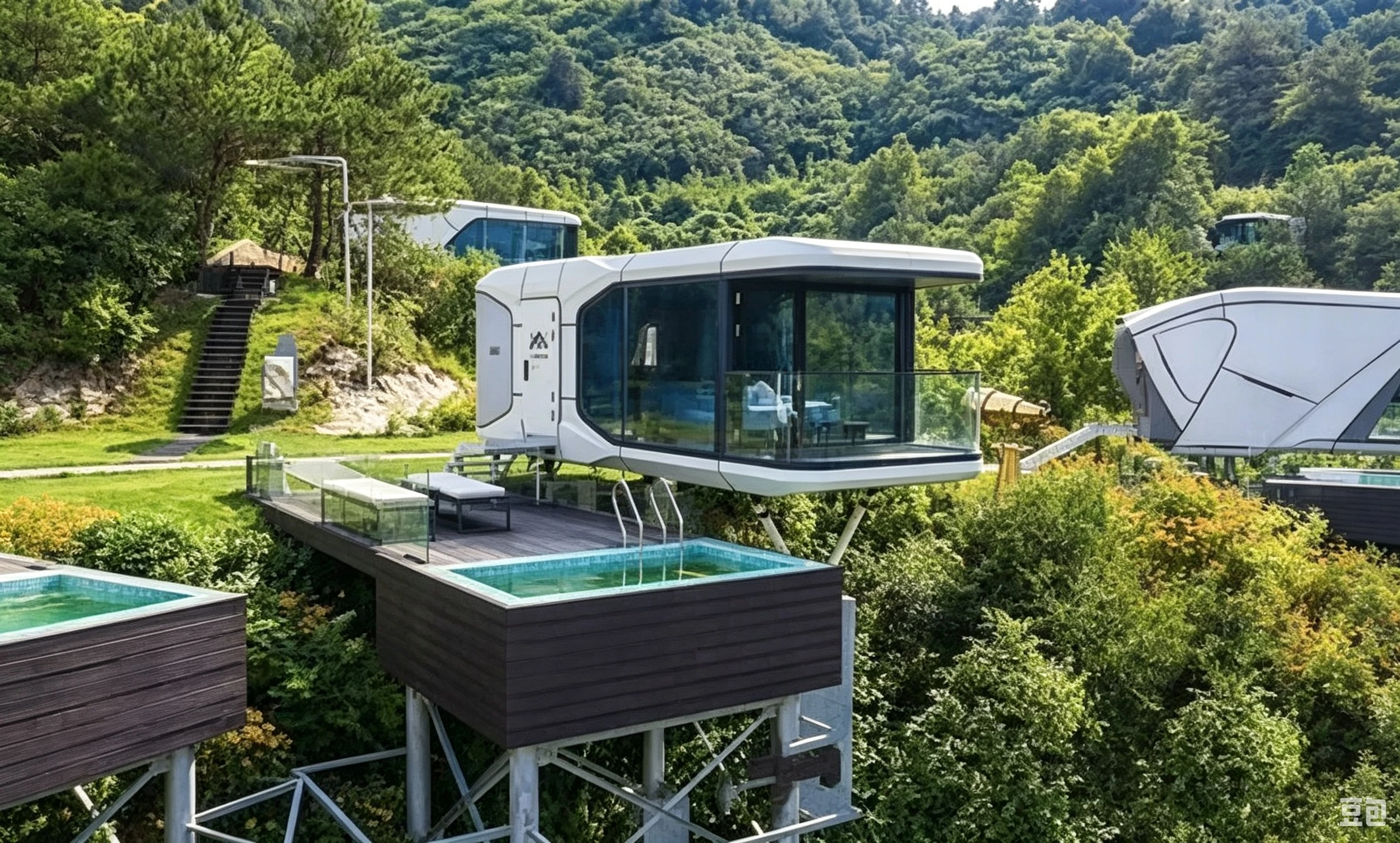 Space Capsule House for Resorts exterior thumbnail 7