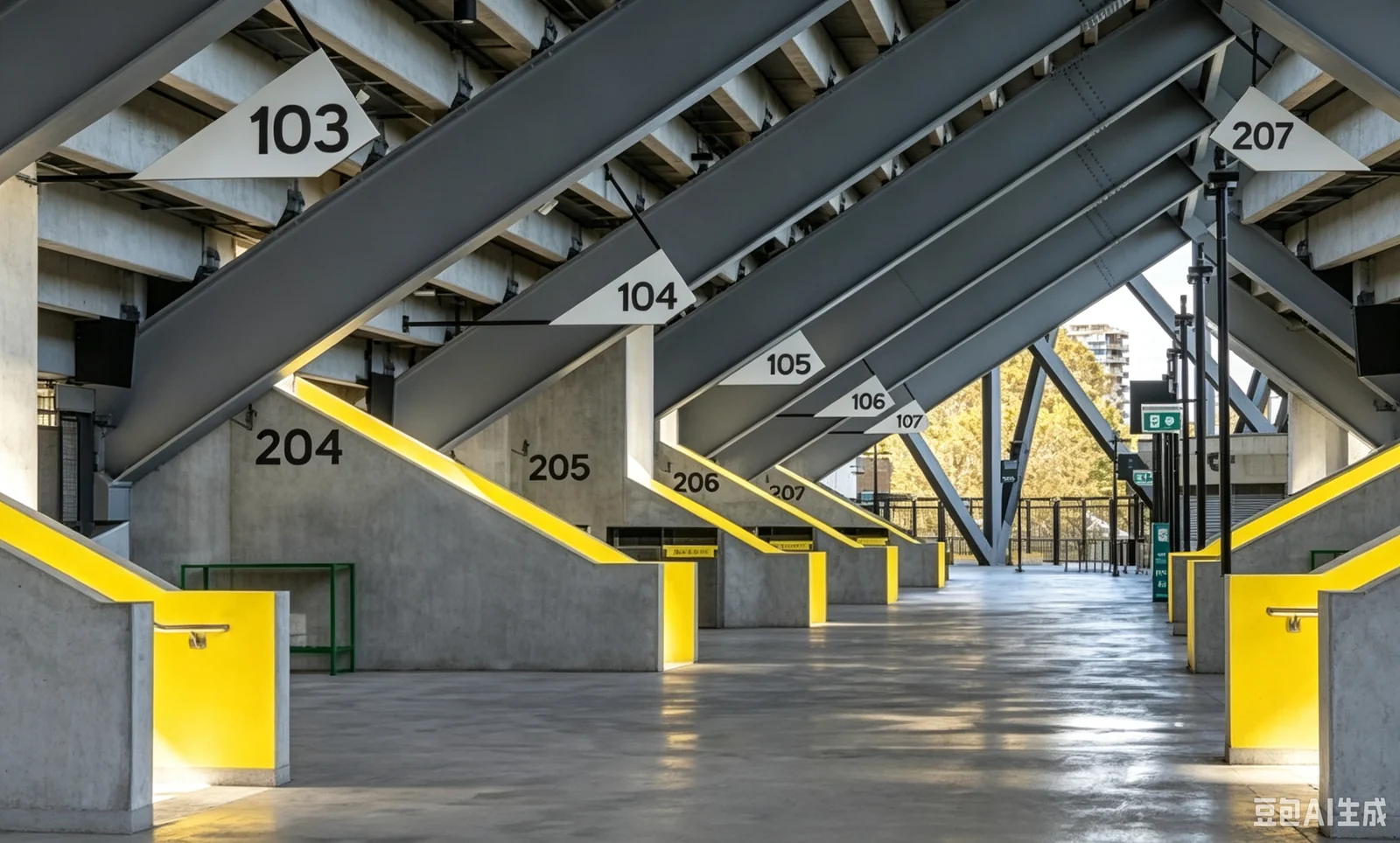 Steel Structure Stadium exterior thumbnail 3