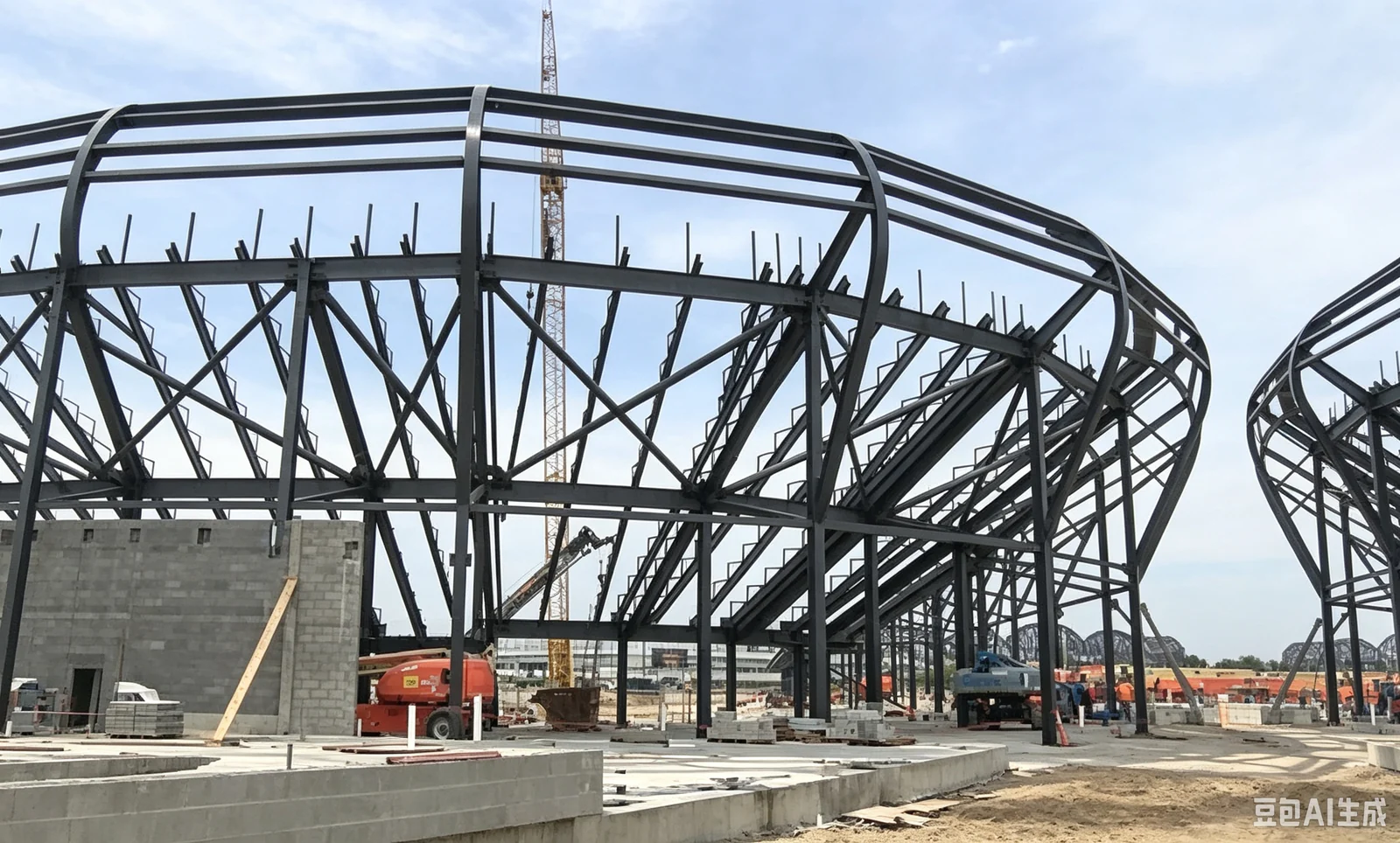 Steel Structure Stadium exterior thumbnail 4