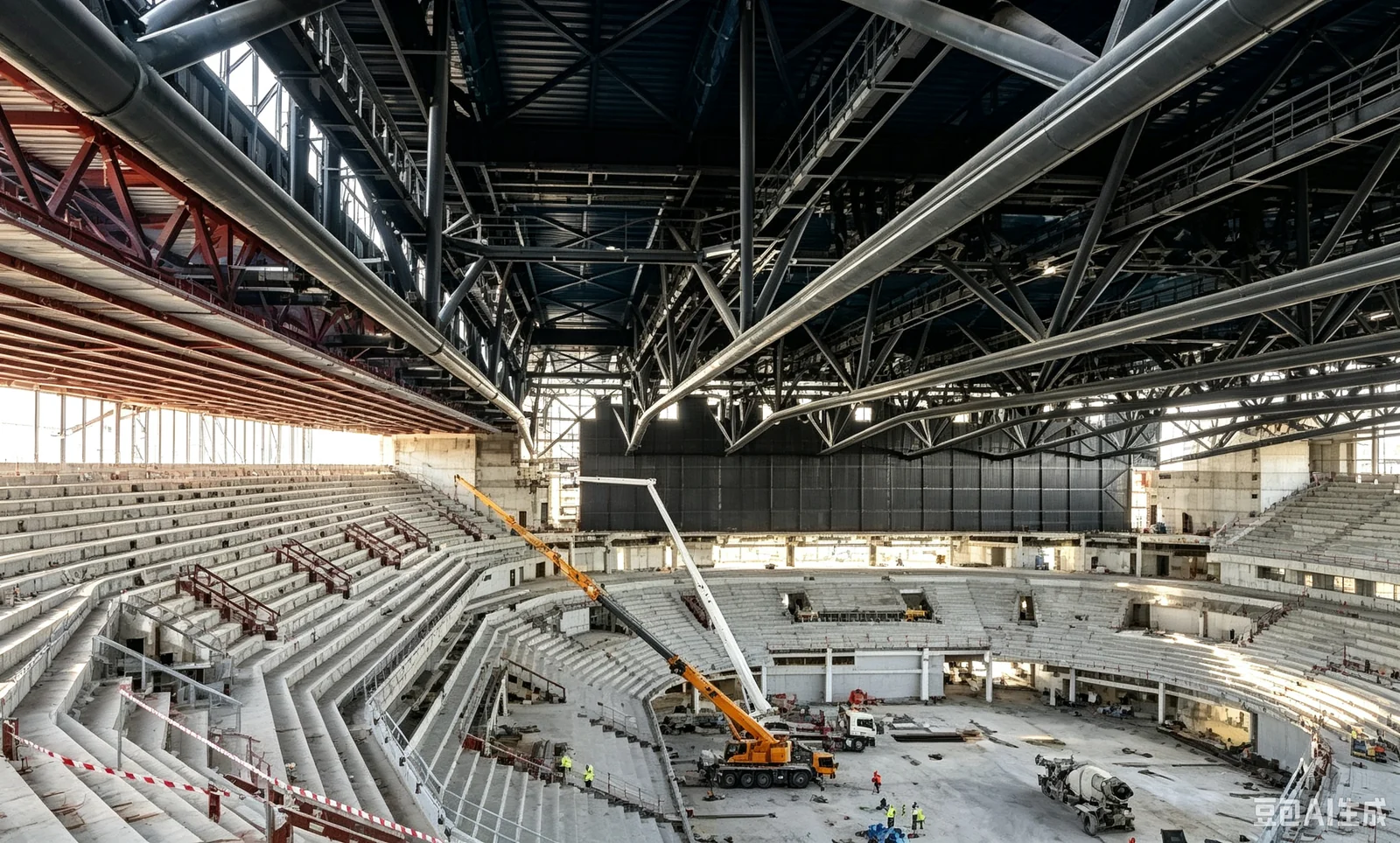 Steel Structure Stadium exterior thumbnail 18