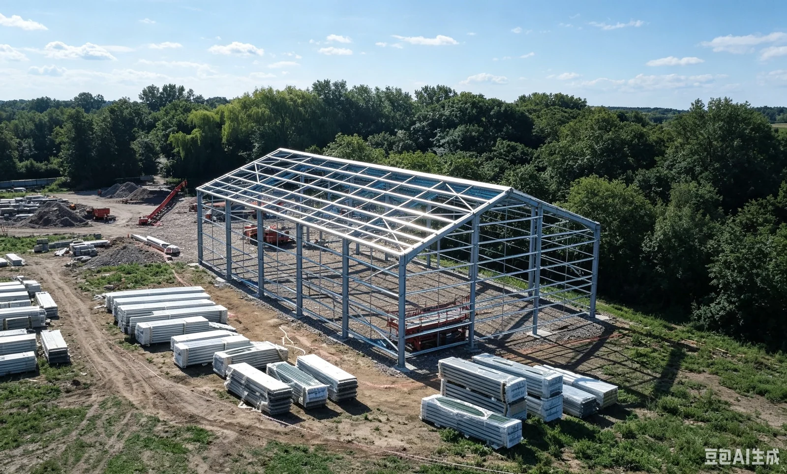 Steel Structure Warehouse & Workshop exterior thumbnail 2