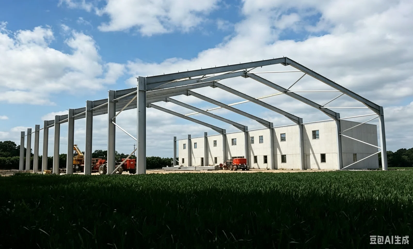 Steel Structure Warehouse & Workshop exterior thumbnail 3