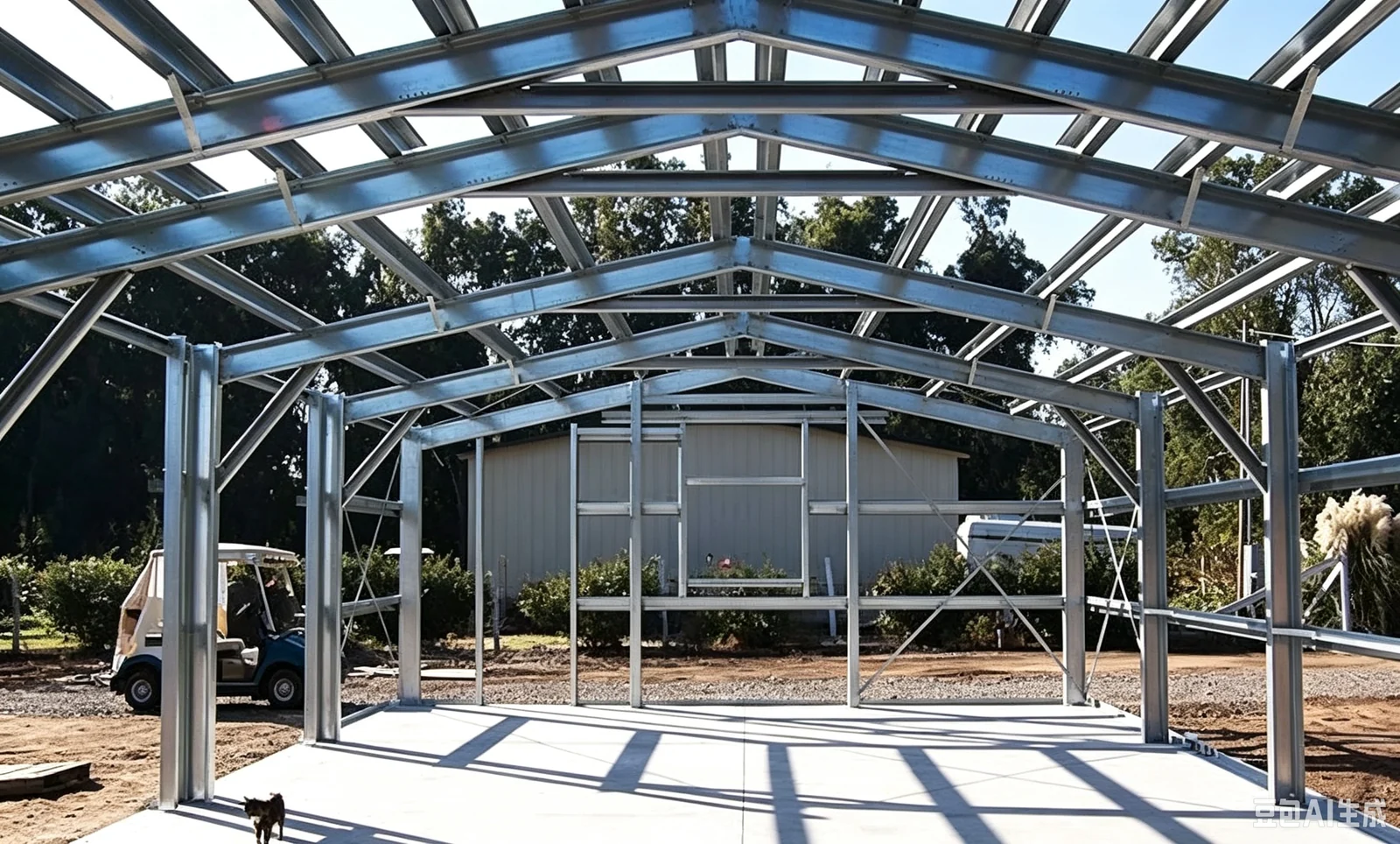Steel Structure Warehouse & Workshop exterior thumbnail 4