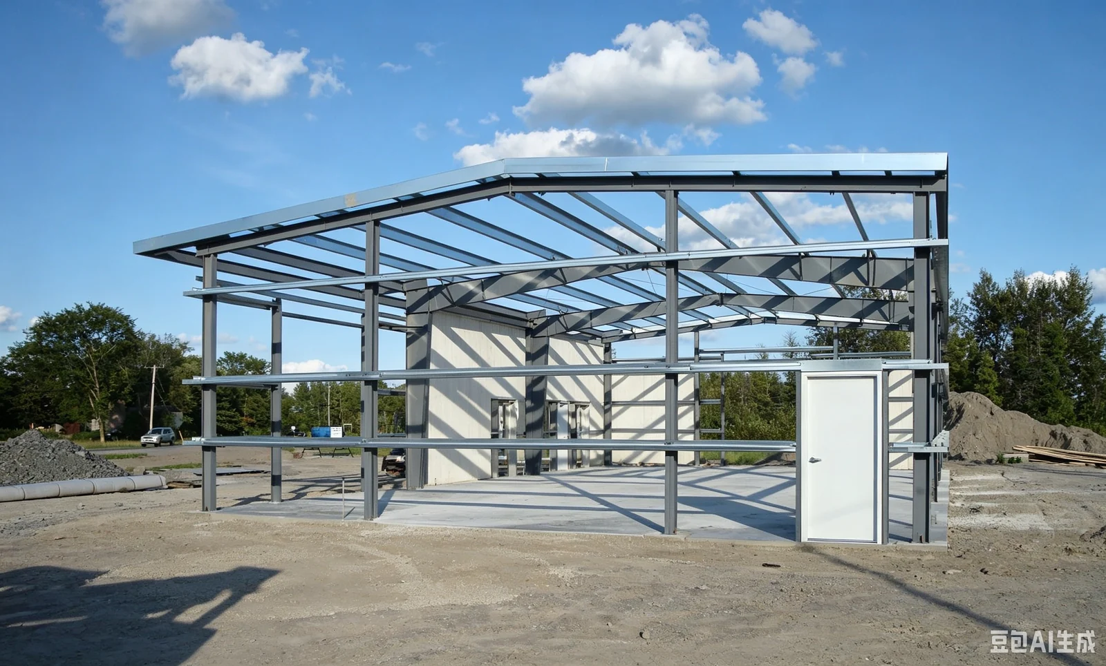 Steel Structure Warehouse & Workshop exterior thumbnail 8
