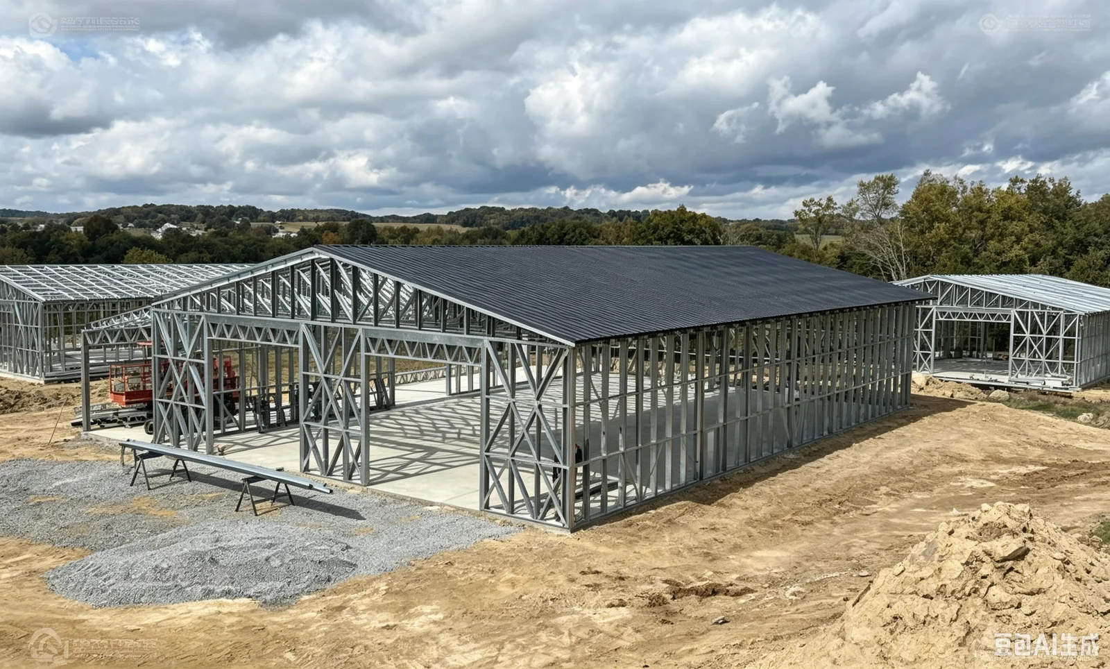 Steel Structure Warehouse & Workshop exterior thumbnail 9
