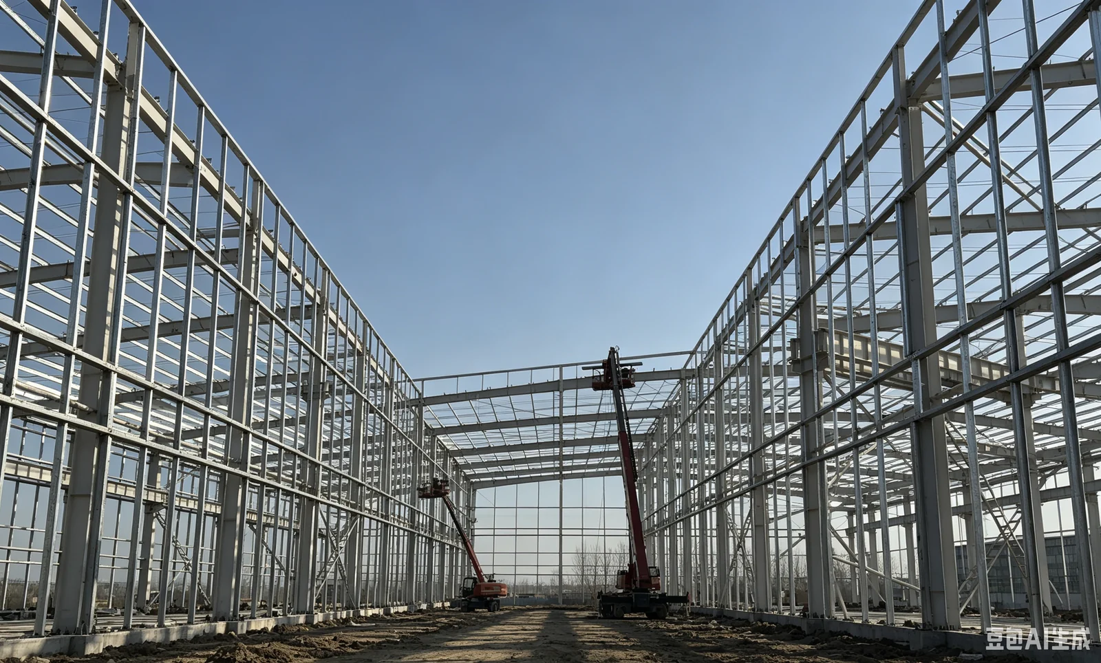 Steel Structure Warehouse & Workshop exterior thumbnail 10