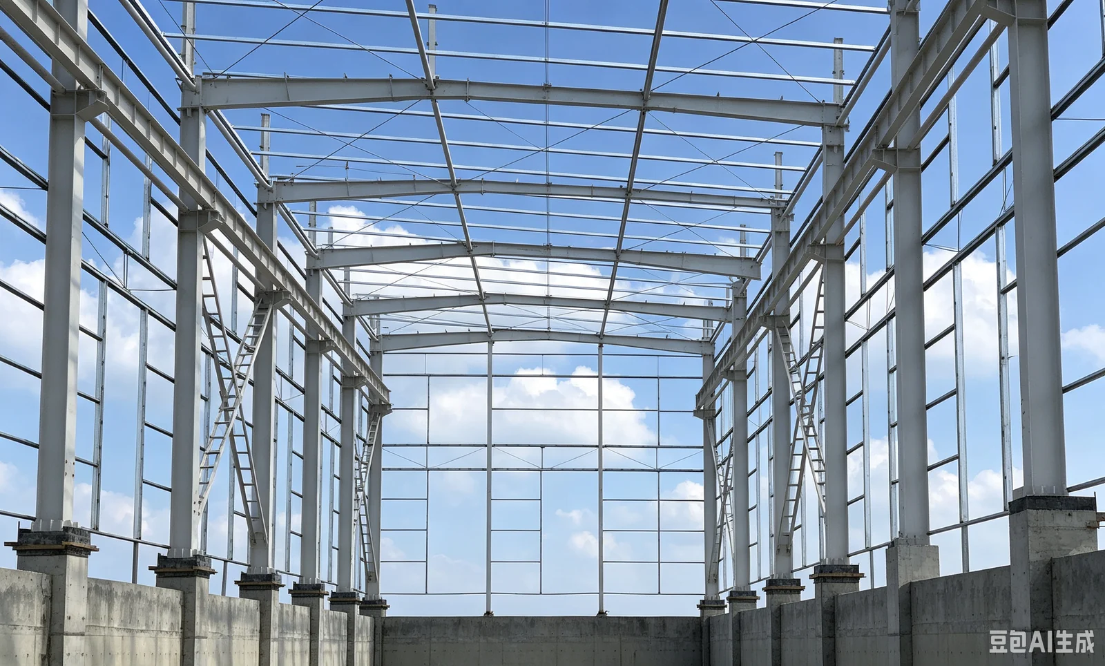 Steel Structure Warehouse & Workshop exterior thumbnail 14