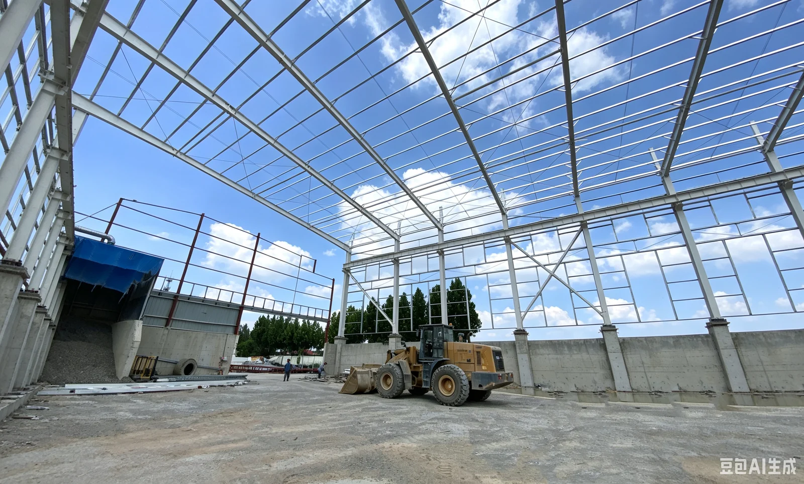 Steel Structure Warehouse & Workshop exterior thumbnail 16