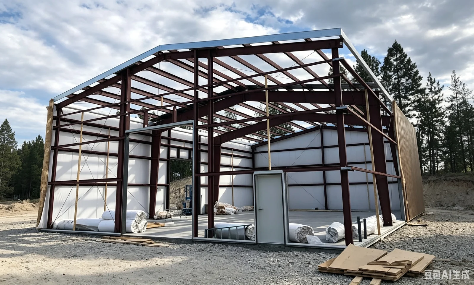 Steel Structure Warehouse & Workshop exterior thumbnail 18