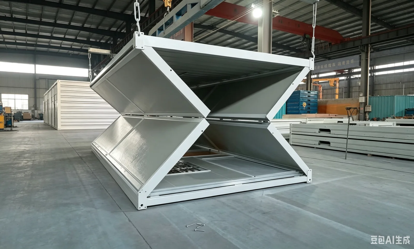 X Type Folding Container House exterior thumbnail 4