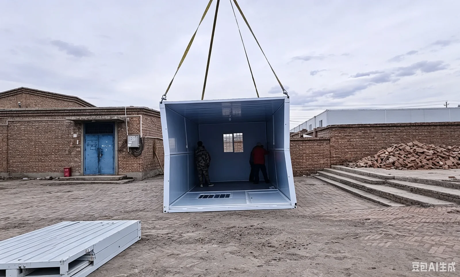 X Type Folding Container House exterior thumbnail 7