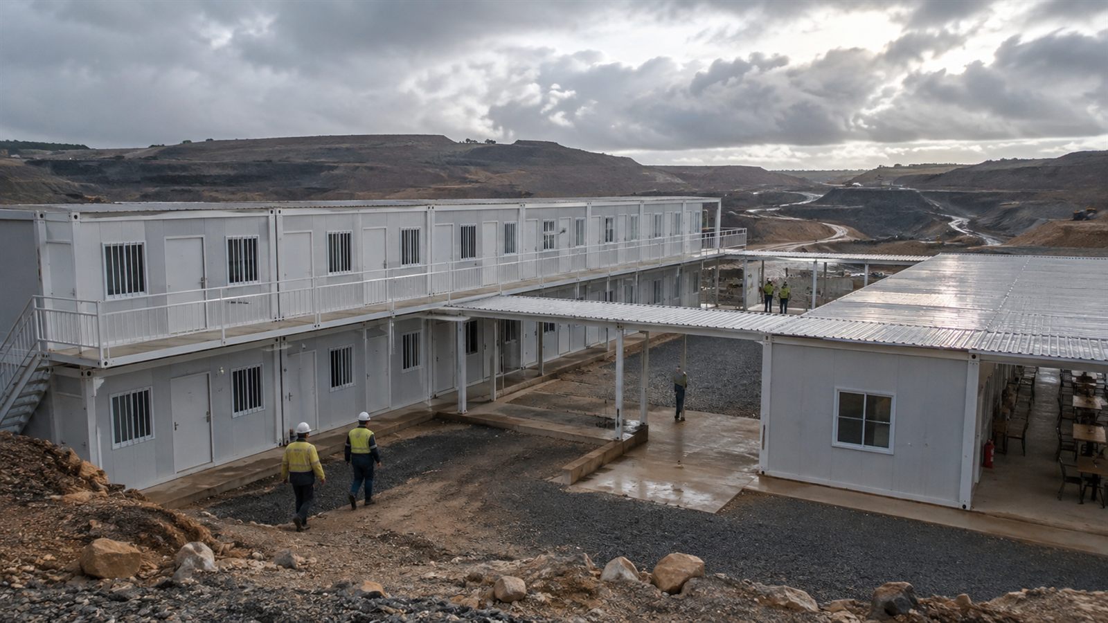 Worker Accommodation Camp Buildings project use-case scene