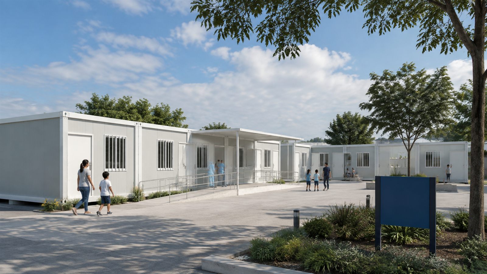 Prefab School Classrooms and Education Buildings project use-case scene